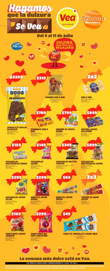 Catálogo Oferta :: VOLANTE ESPECIAL DULZURA