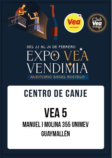 Catálogo Oferta :: CENTROS DE CANJE ENTRADAS EXPO VEA VENDIMIA